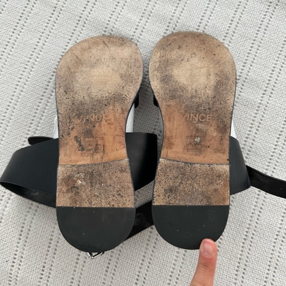 Vince Leather Wrap Sandals - size 7.5 - Picture 4 of 6